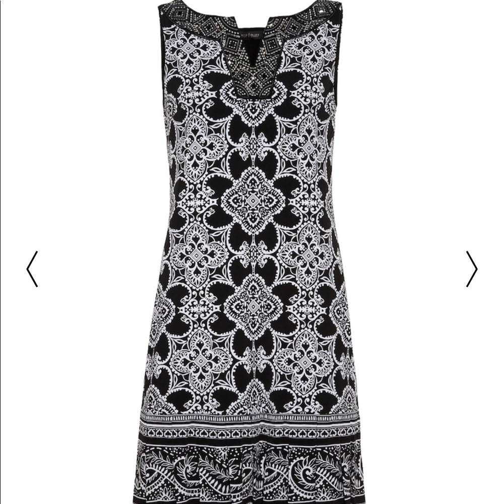NWT White House Black Market Pleat Hem Dress Small